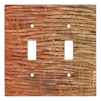 Nature Tropical Tree Bark Photo Light Switch Cover by KreaturFlora at Zazzle