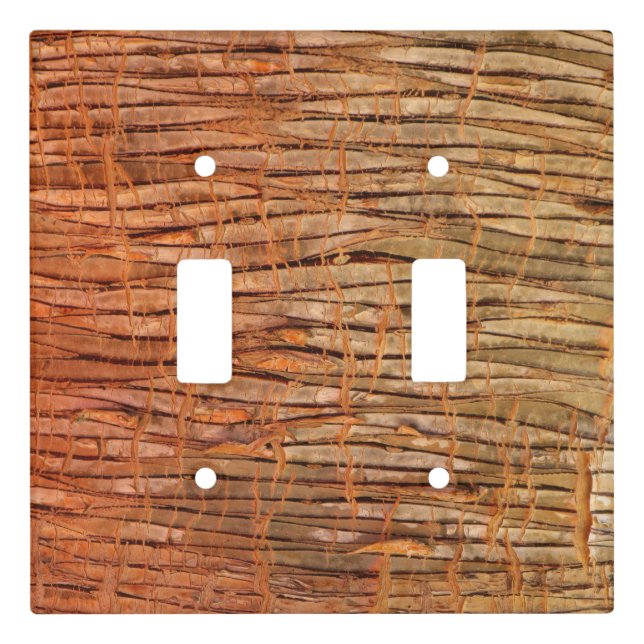 Nature Tropical Tree Bark Photo Light Switch Cover (Front)