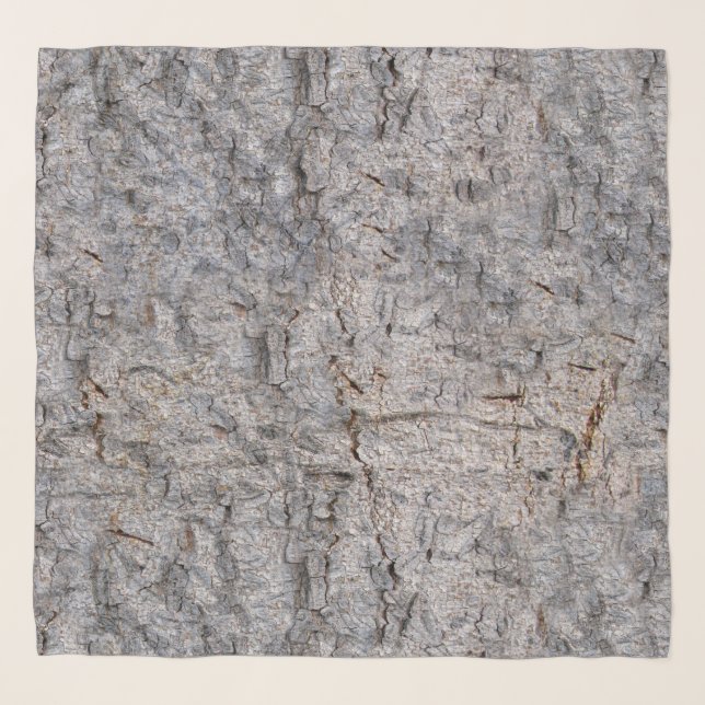 Nature Tropical Tree Bark Photo Scarf (Front)