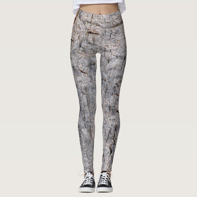 Nature Tropical Tree Bark Photo ver 1 Leggings (Front)