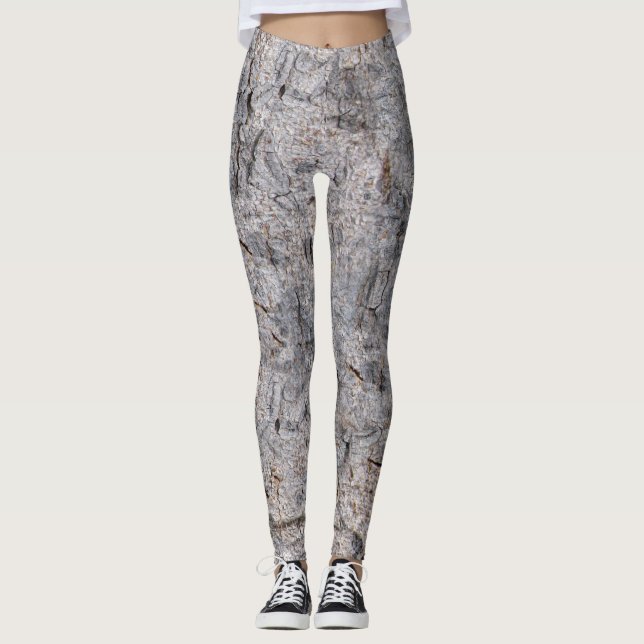 Nature Tropical Tree Bark Photo ver 2 Leggings (Front)