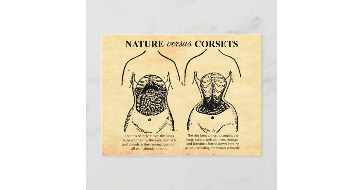 Nature versus corsets, illustrated