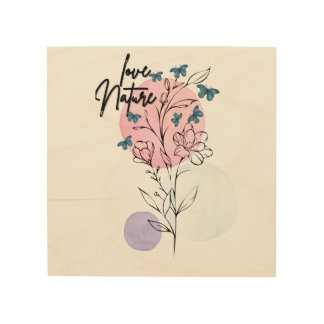 Nature Wall Minimalist Floral Illustration Poster