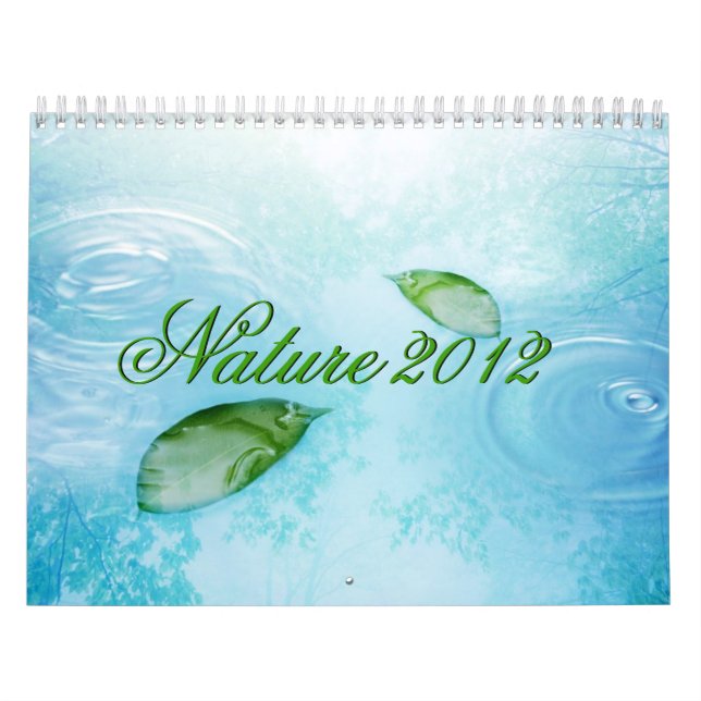 Nature, Water Sky and Leaves 2012 Calendar (Cover)