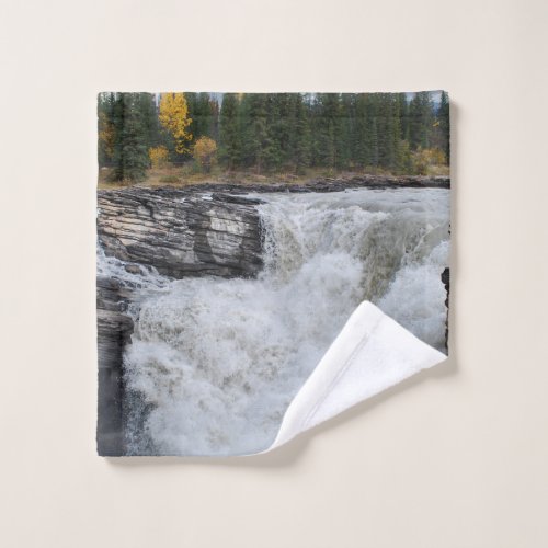 Nature Waterfall Athabasca Falls Bath Towel Set