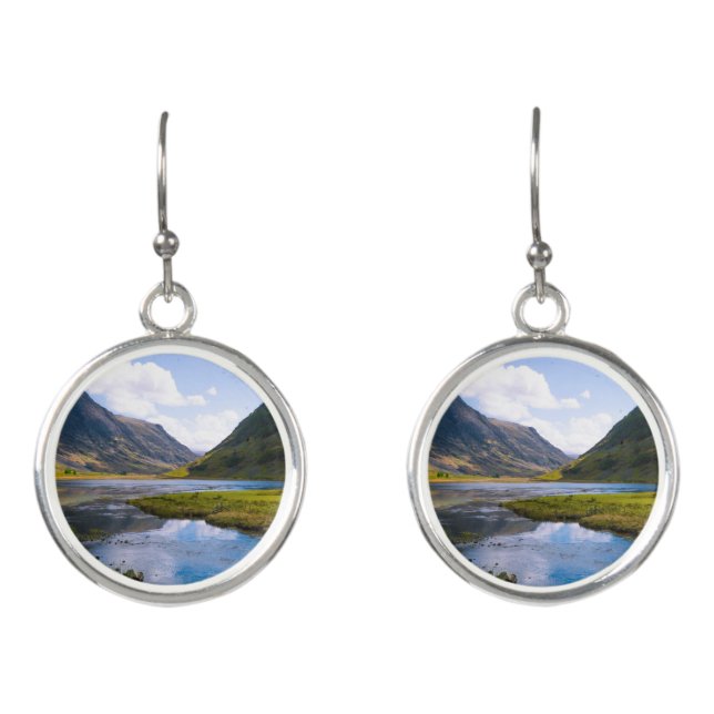nature wiew,mountain earrings (Front)