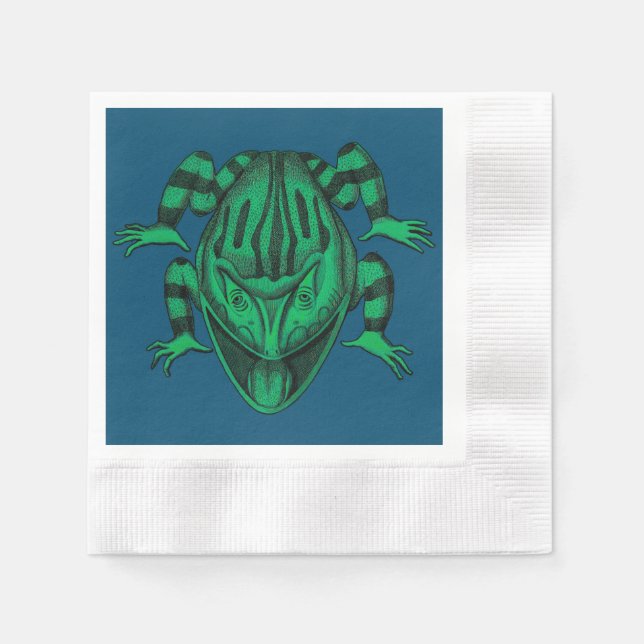 Nature Wild Reptiles The Toad Napkins (Front)