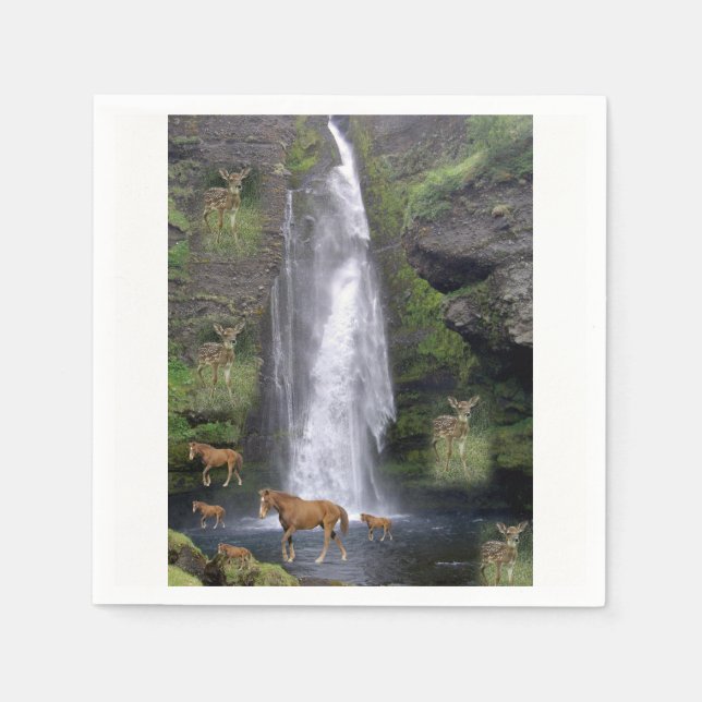 Nature Wildlife Paper Napkins (Front)