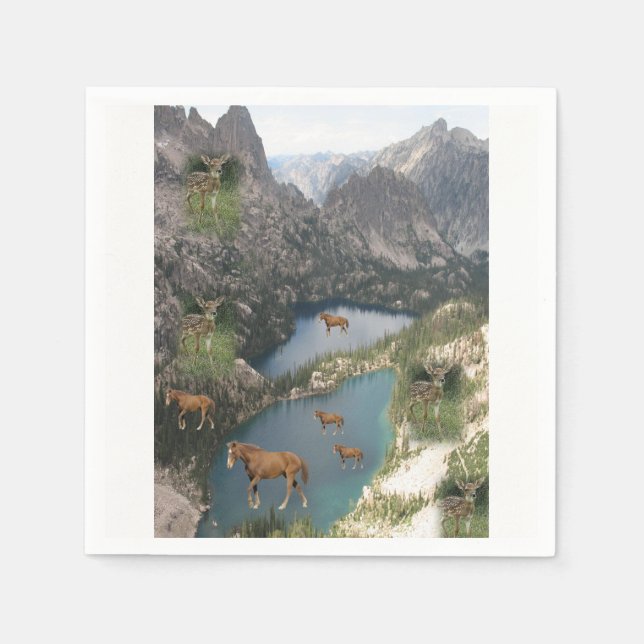 Nature Wildlife Paper Napkins (Front)