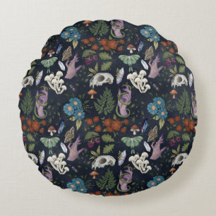 Nature Witch Round Pillow