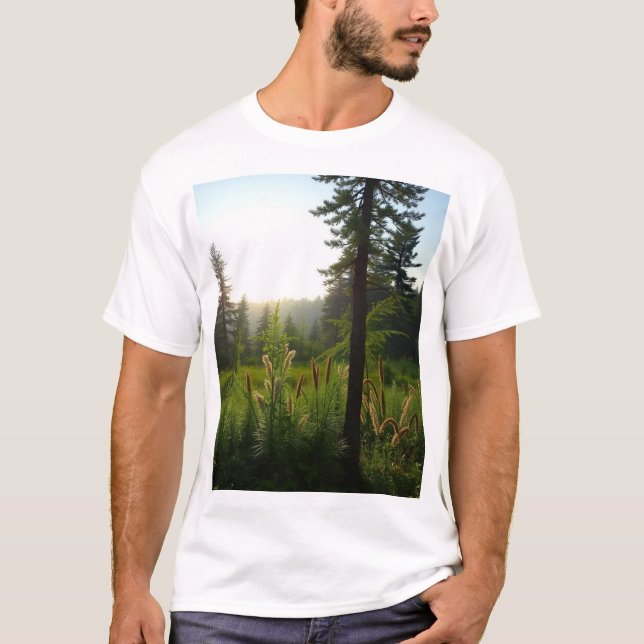 Nature with tiger  T-Shirt (Front)