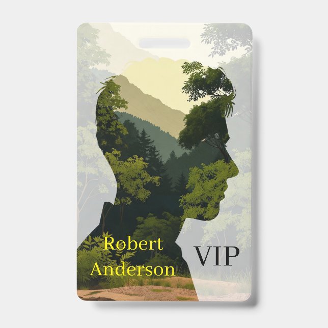 Nature Within, Silhouette of Serenity VIP Badge (Front)