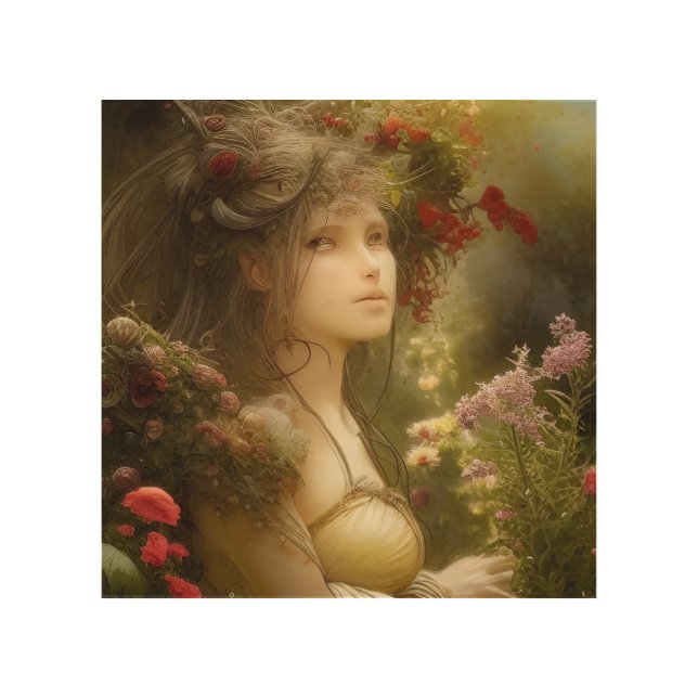 Nature Woman Wood Wall Art (Front)