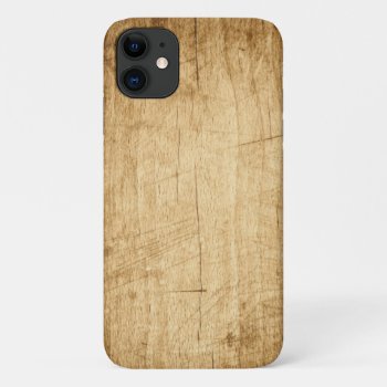 Nature Wood Wooden Board Brown Textures Iphone 11 Case by nonstopshop at Zazzle