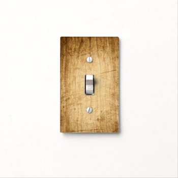 Nature Wood Wooden Board Brown Textures Light Switch Cover by nonstopshop at Zazzle