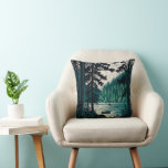 Nature Woods Lake Vintage Cottage Cabin Throw Pill Throw Pillow at Zazzle