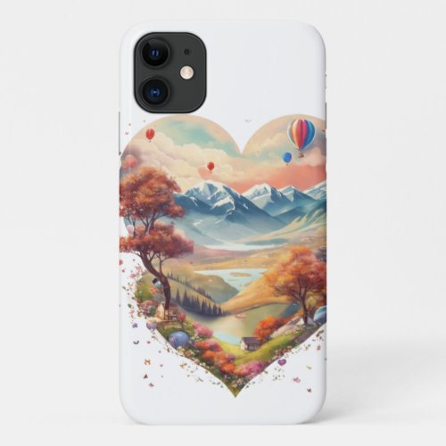 NatureHeartLovely iPhone 11 Case
