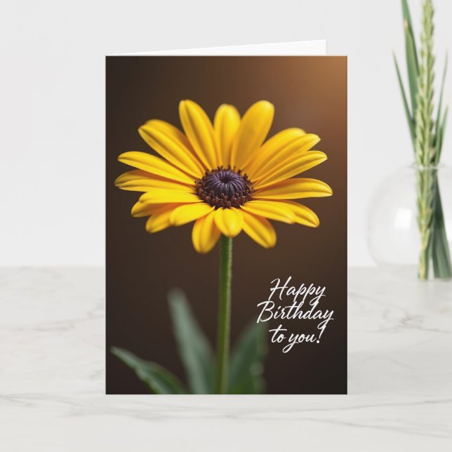 Natures Art Birthday Card (Front)