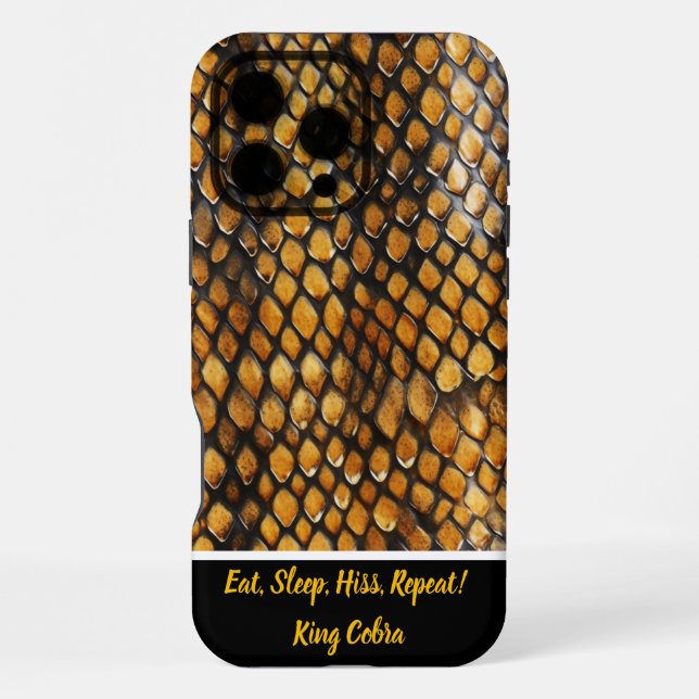 Nature's art in snakeskin patterns iphone case (Back)