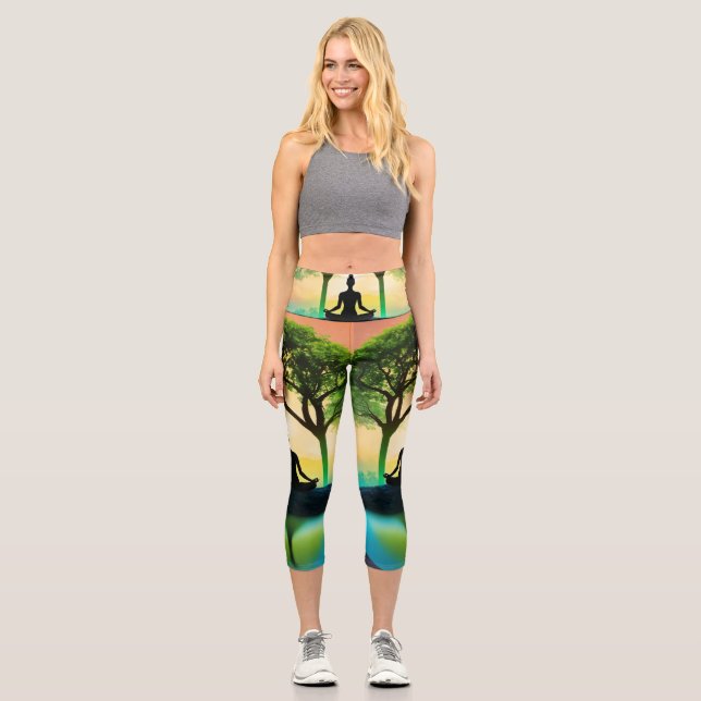 Nature's Balance: Wellness Leggings for Women (Front)