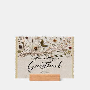 Nature's Beauty Botanical Flowers & Leaves Wedding Holder