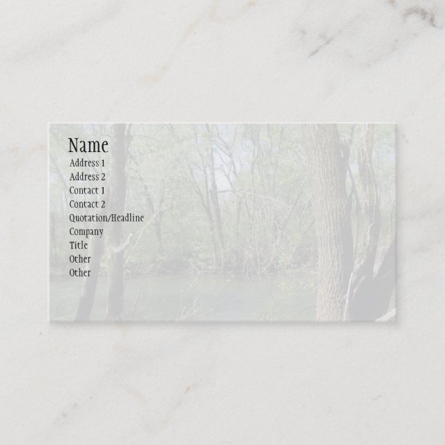 Natures Beauty Business Card (Front)