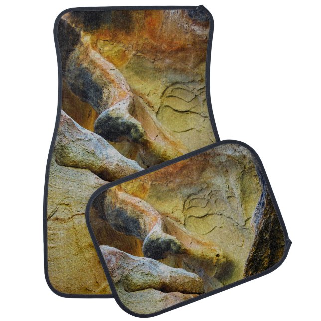 Nature's Beauty Earth Tone Rock Layers Car Floor Mat (Set)
