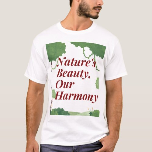 Natures Beauty Harmony in Delicate Balance T_Shirt