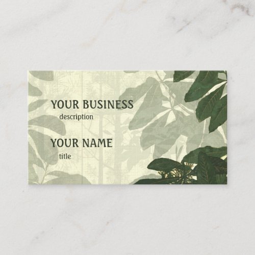 Natures Beauty Linen Business Card