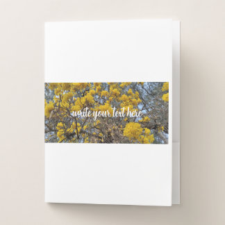 Nature's bloom pocket folder