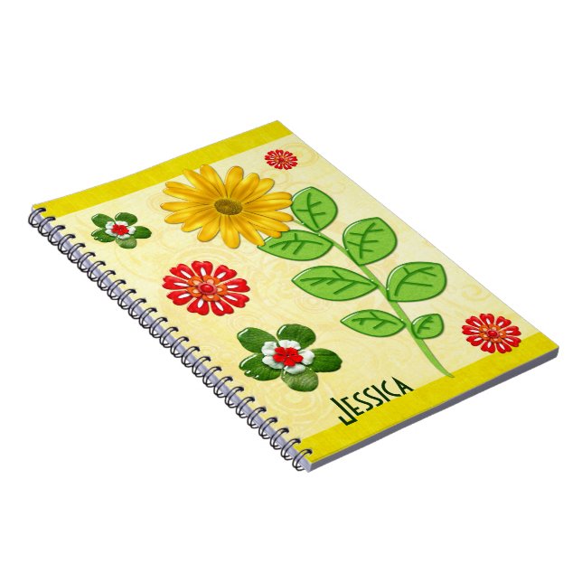 Natures Bounty Jeweled PERSONALIZED Notebook (Right Side)