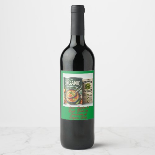 Natures Bounty Organic Soup Creations Wine Label