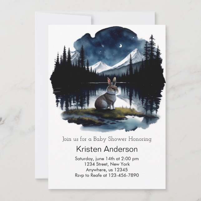 Nature's Calling Adventure Awaits Baby Shower Invitation (Front)