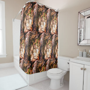 Nature's Camo/Spring Morel Shower Curtain