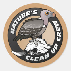 Nature's Clean Up Crew Round Sticker