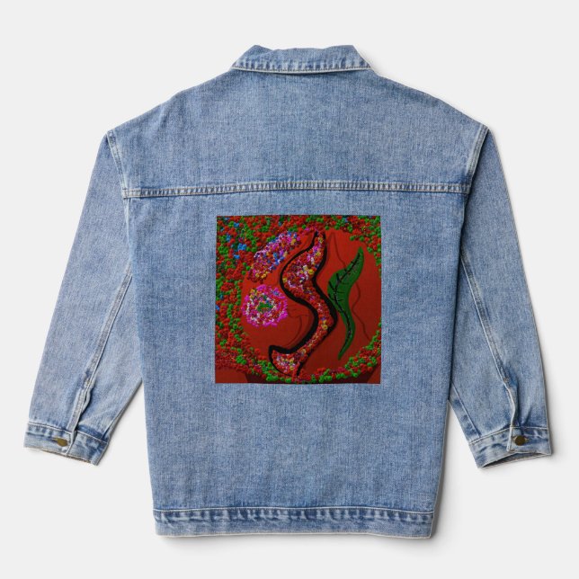 Nature's Clockwork Denim Jacket (Back)