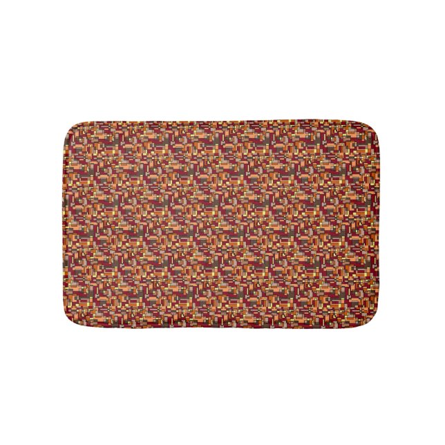 Nature's Colors Warm Earth Tone Bath Mat (Front)