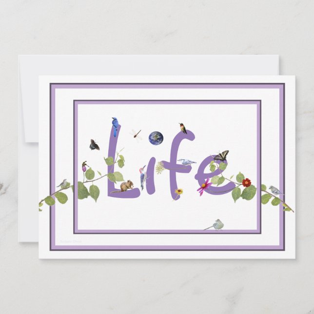 Nature's Delight-Baby shower: invitation (Front)