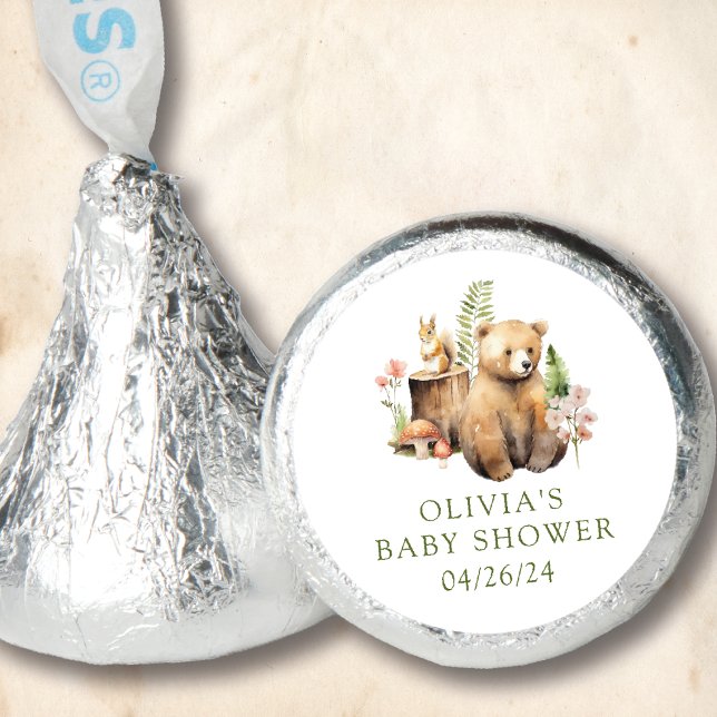 Nature's Delight Bear Baby Shower Hershey®'s Kisses® (Creator Uploaded)