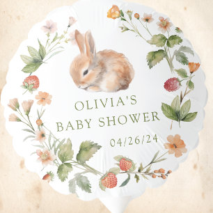 Nature's Delight Bunny Baby Shower Balloon