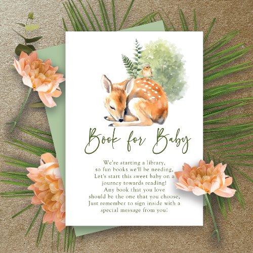 Natures Delight Deer Book for Baby Enclosure Card