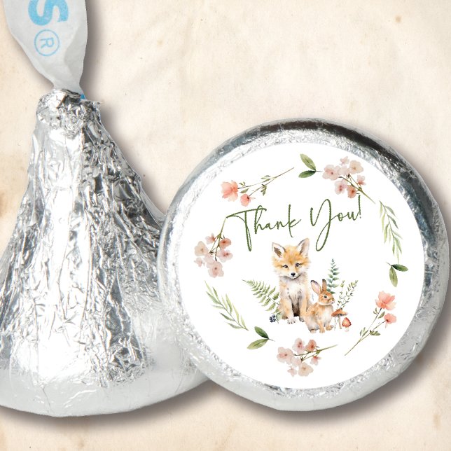 Nature's Delight Fox Baby Shower Hershey®'s Kisses® (Creator Uploaded)