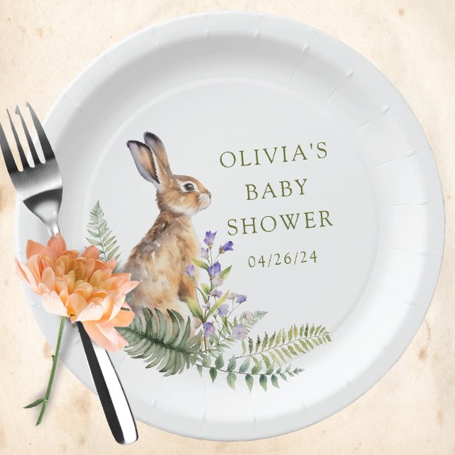 Nature's Delight Woodland Classic Rabbit Paper Plates (Creator Uploaded)