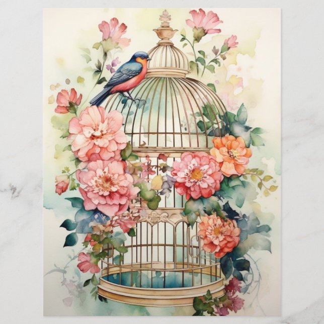 Nature's Delights Scrapbook Paper (Front)