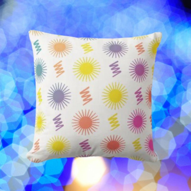 Nature's Elegance Botanical Rainbow Throw Pillow (Creator Uploaded)