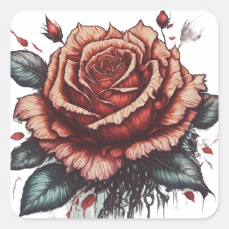 Nature's Elegance Square Sticker