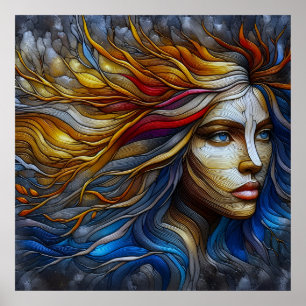 Nature's Embrace - AI Era Poster