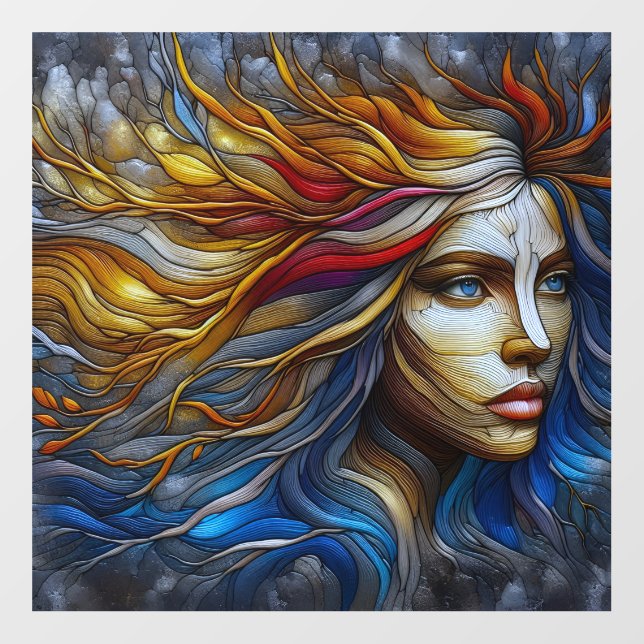 Nature's Embrace - AI Era Wall Decal (Front)