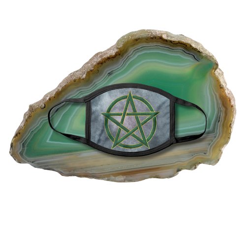 Natures Embrace Emerald Pentagram Face Mask