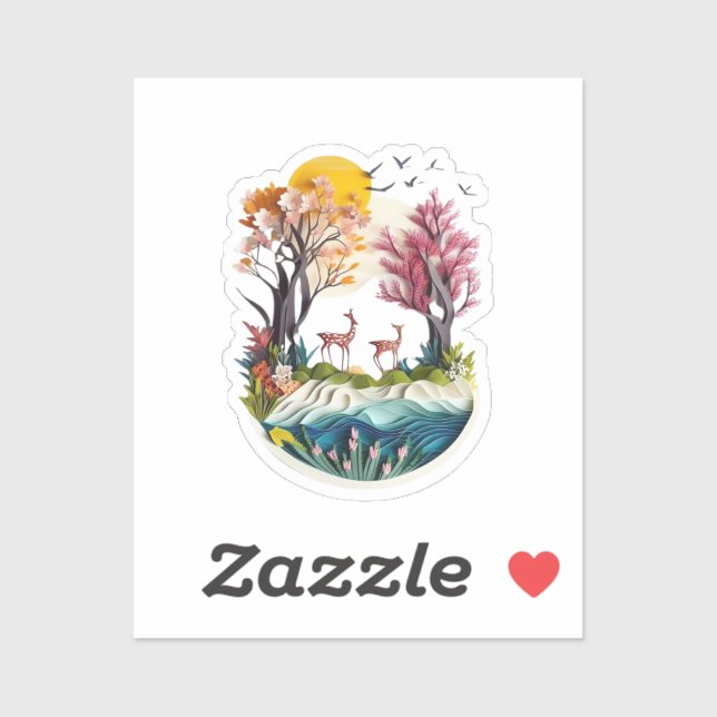 nature's embrace sticker (Sheet)